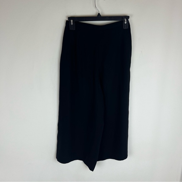 Aritzia Babaton Lazarus Culottes Wide leg Cropped Pants Black HighRise Size 2 B9 - Picture 5 of 6
